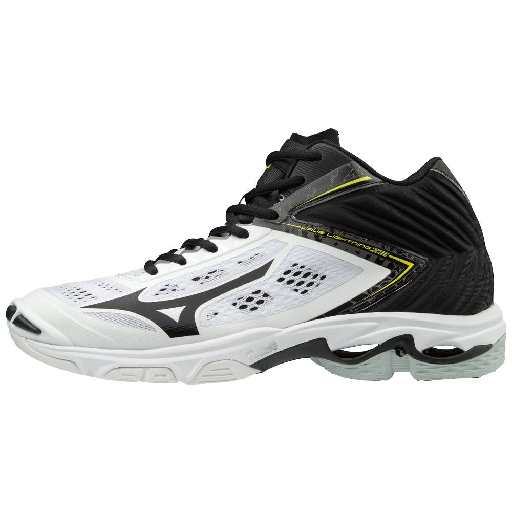 Tenis Para Voleibol Mizuno Wave Lightning Z5 Mid Para Hombre Blancos/Negros 2431670-IN